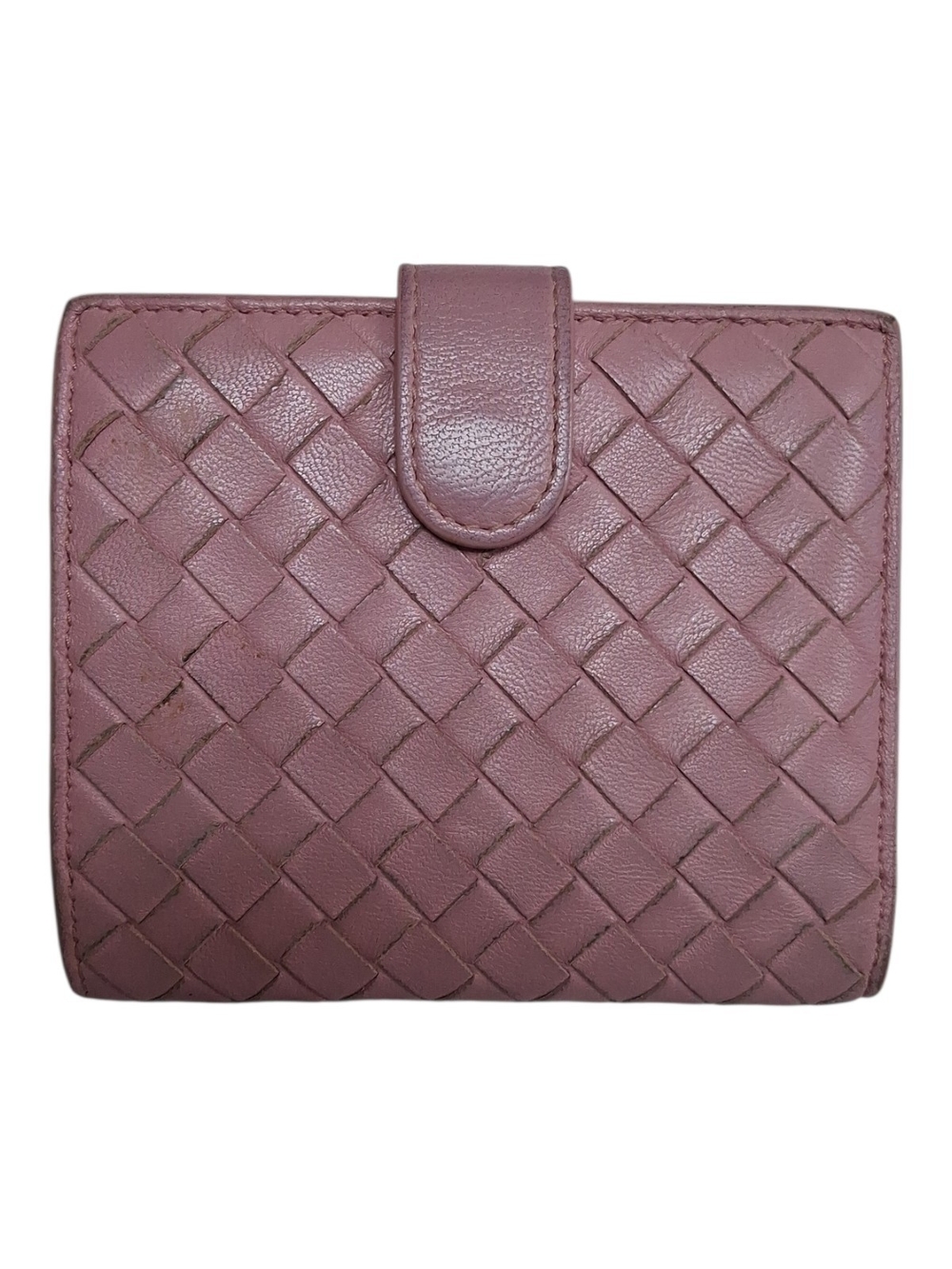Bottega Veneta Intrecciato Leather Wallet - Mauve